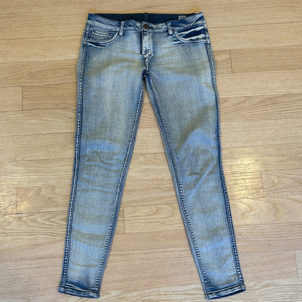 Reversible Blue Women's Skinny Jeans